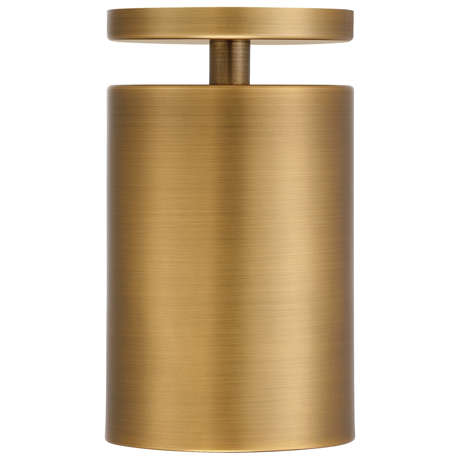 Access Lighting Pint 1 Light Semi Flush, Antique Brushed Brass