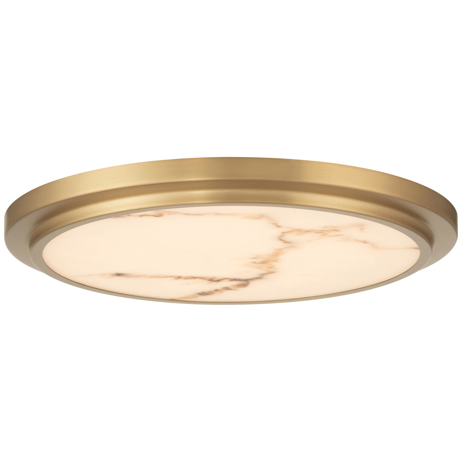 Access Elanor 5CCT LED Flush Mt, Antique Brass/Alabaster