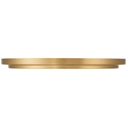 Access Elanor 5CCT LED Flush Mt, Antique Brass/Alabaster
