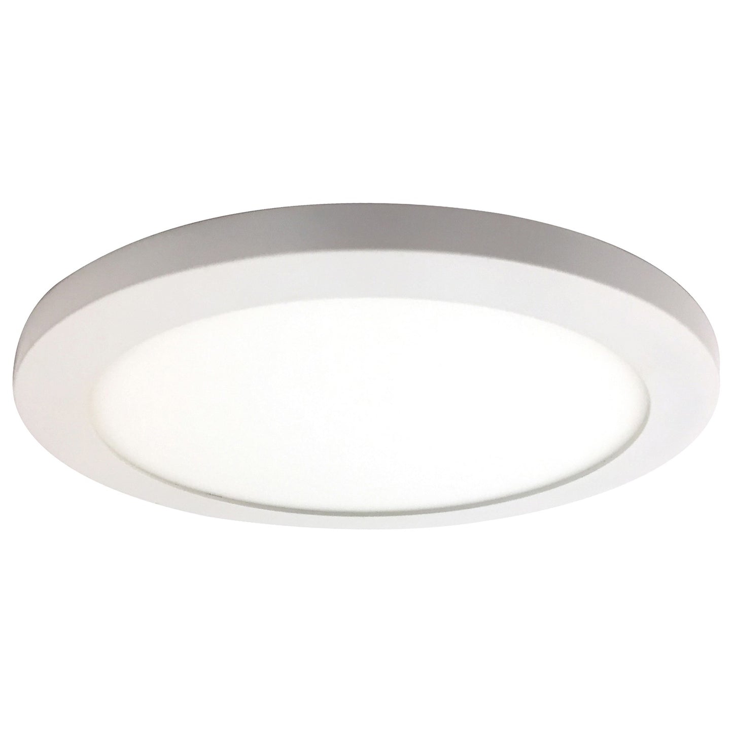 Access Lighting Disc LED Flush Mount, White/White