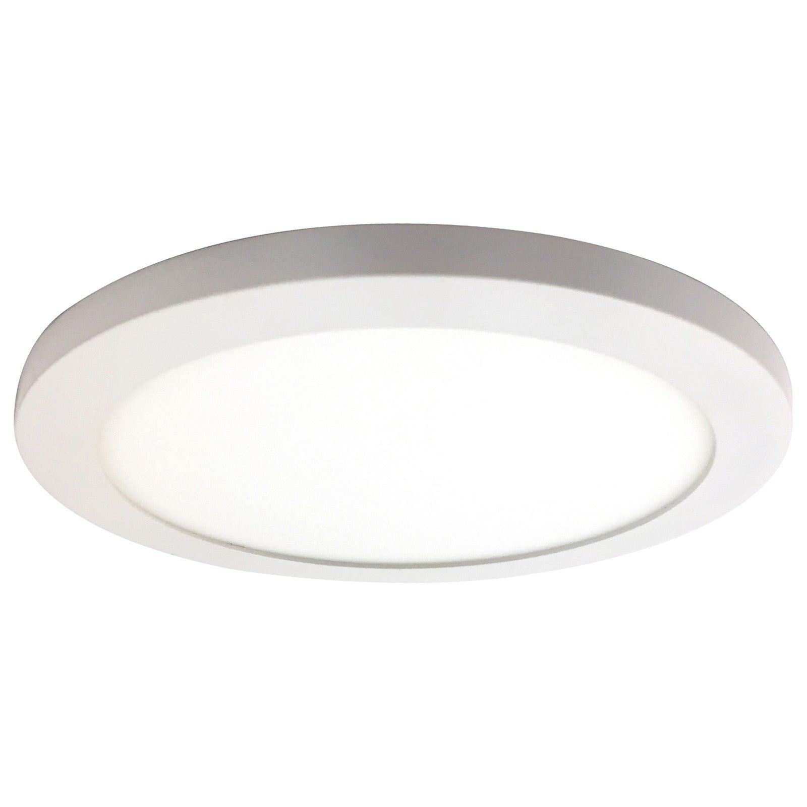 Access Lighting Disc LED Flush Mount, White/White