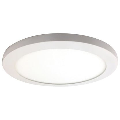 Access Lighting Disc LED Flush Mount, White/White