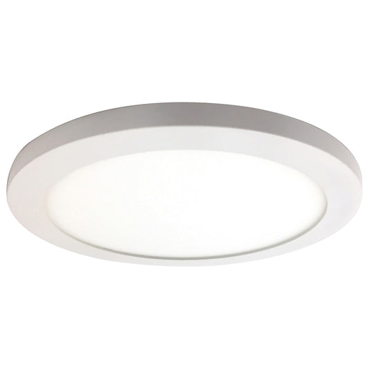 Access Lighting Disc LED Flush Mount, White/White