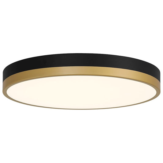 Access Lighting Coco LED Flush Mount, Black/Brass/White - 20823LEDD-BWA-WHT