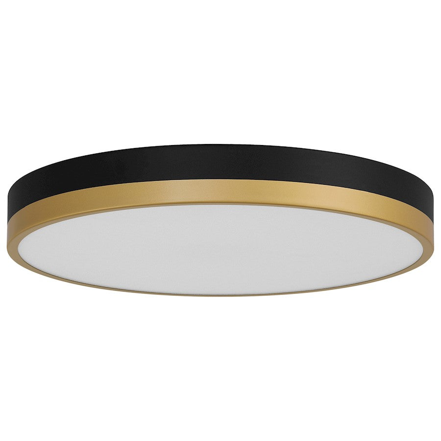 Access Lighting Coco LED Flush Mount, Black/Brass/White