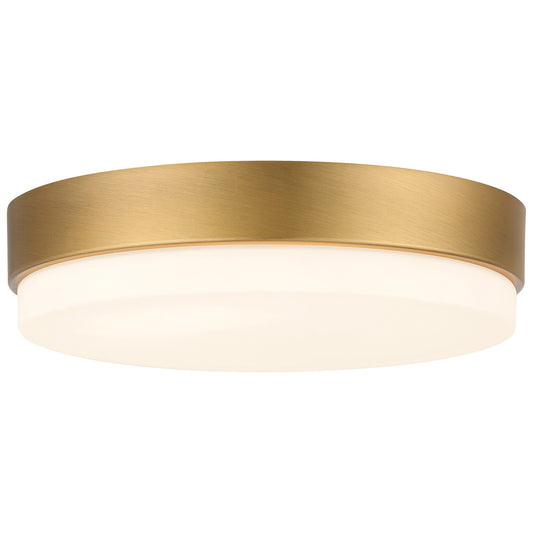 Access Roma Minimus LED Flush Mt, Antique Brass/Opal