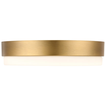 Access Roma Minimus LED Flush Mt, Antique Brass/Opal