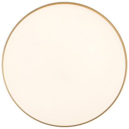 Access Roma Minimus LED Flush Mt, Antique Brass/Opal