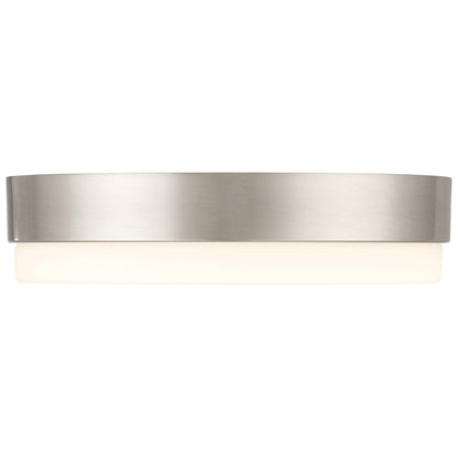 Access Roma Minimus LED Flush Mt, Brushed Steel/Opal