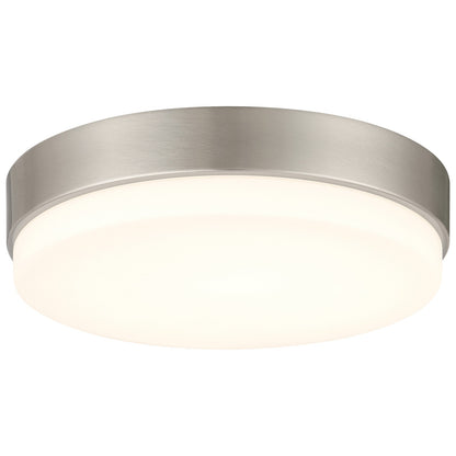 Access Roma Minimus LED Flush Mt, Brushed Steel/Opal