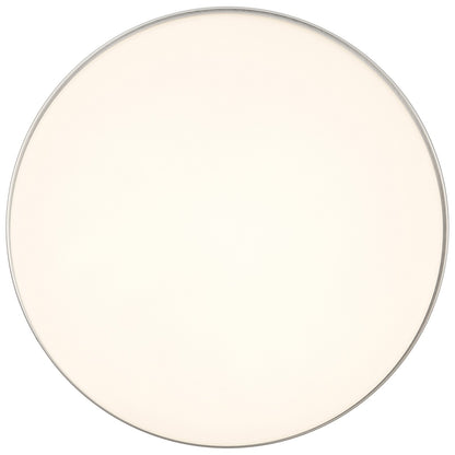 Access Roma Minimus LED Flush Mt, Brushed Steel/Opal