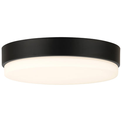 Access Lighting Roma Minimus LED Flush Mount, Matte Black/Opal
