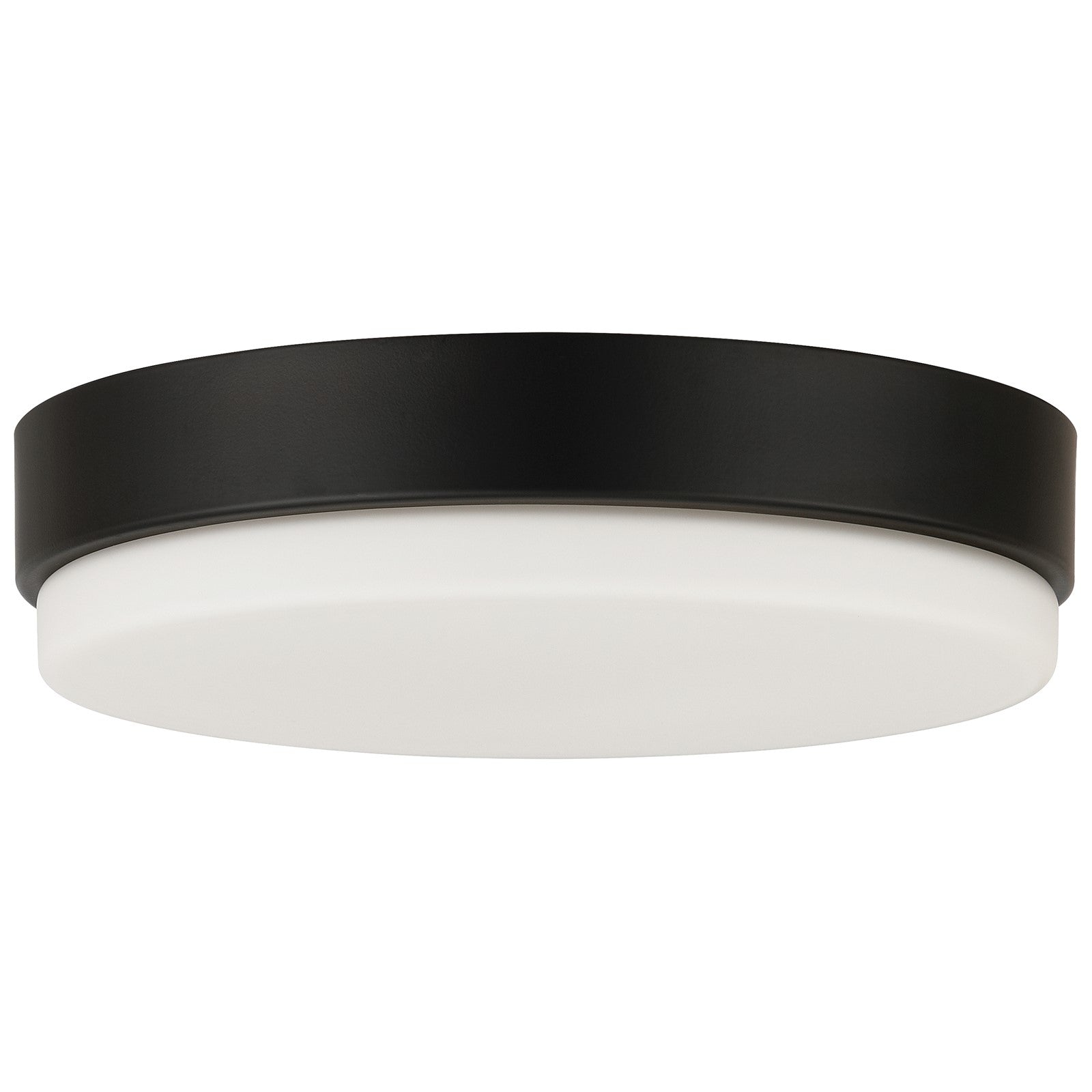 Access Lighting Roma Minimus LED Flush Mount, Matte Black/Opal