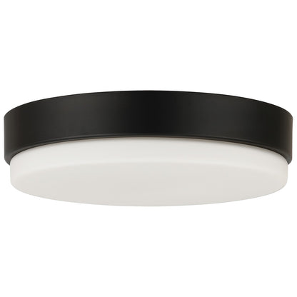 Access Lighting Roma Minimus LED Flush Mount, Matte Black/Opal