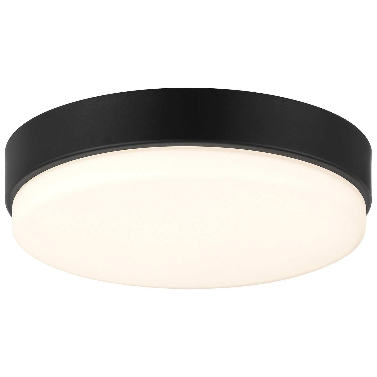 Access Lighting Roma Minimus LED Flush Mount, Matte Black/Opal