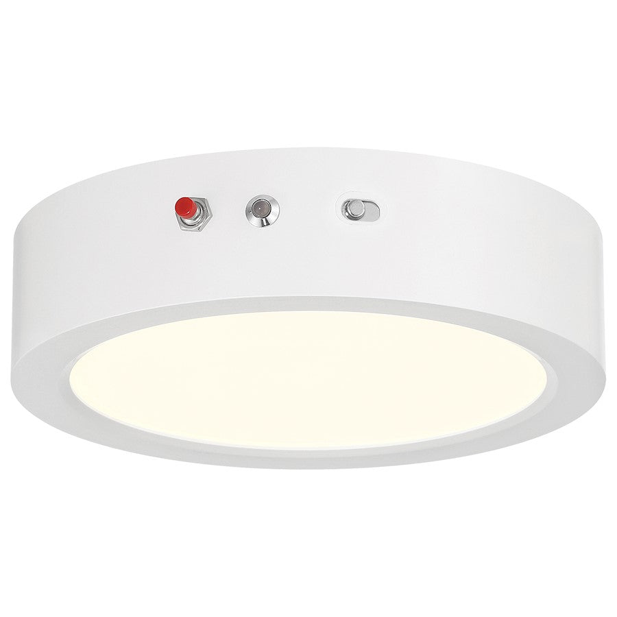 Access Lighting Slim 3CCT LED Flush Mount, White/White - 20881LEDCSEM-WH-ACR