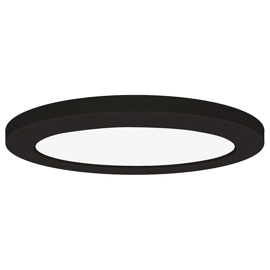 Access Lighting Slim 7" LED Flush Mount, Black/White - 20881LEDD-BL-ACR