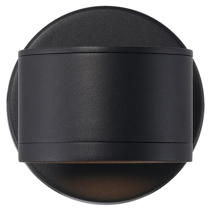 Access Ari Bare Outdoor LED Wall Mt, Black/Frosted