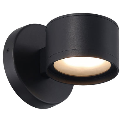 Access Ari Bare Outdoor LED Wall Mt, Black/Frosted