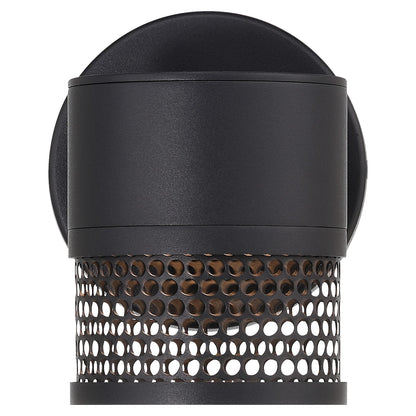 Access Lighting Ari Grid Outdoor LED Wall Mount, Black/Grid