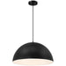 Access Lighting Huck 1 Light Pendant, Matte Black/Matte Black - 23768-MBL