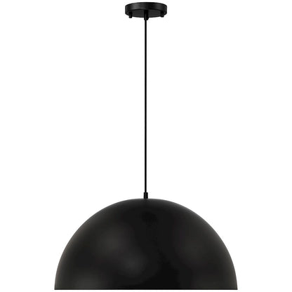 1 Light Pendant, Matte Black