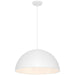 Access Lighting Huck 1 Light Pendant, Matte White/Matte White - 23768-MWH