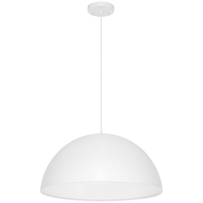 1 Light Pendant, Matte White