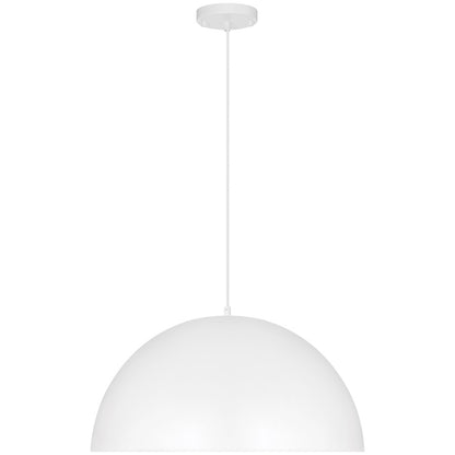 1 Light Pendant, Matte White