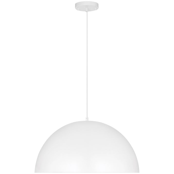 Access Lighting Huck 1 Light Pendant, Matte White