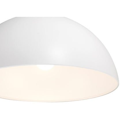 1 Light Pendant, Matte White