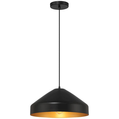 Access Lighting Prism 1 Light Pendant, Matte Black/Matte Black - 23796-MBL