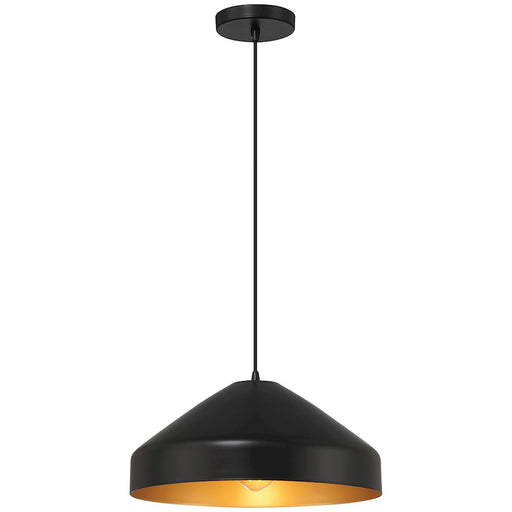 Access Lighting Prism 1 Light Pendant, Matte Black/Matte Black - 23796-MBL