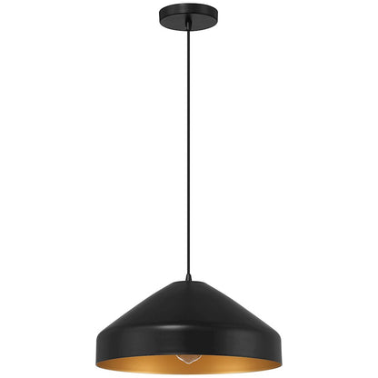 1 Light Pendant, Matte Black