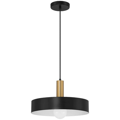 1 Light Pendant, Black