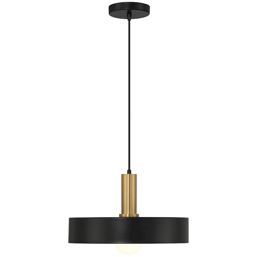 1 Light Pendant, Black