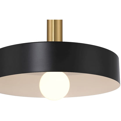 1 Light Pendant, Black