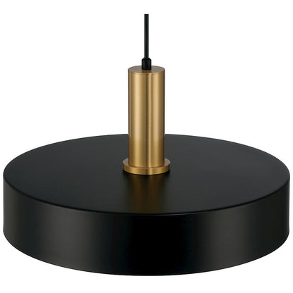 1 Light Pendant, Black