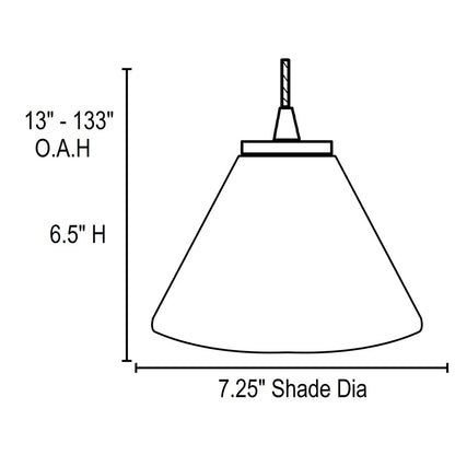 1 Light Corded Pendant