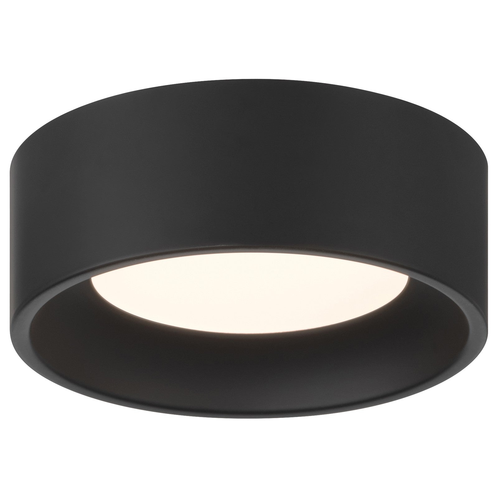 Access Bongo 5CCT LED Flush Mt, 2"H, Black/Acrylic Lens