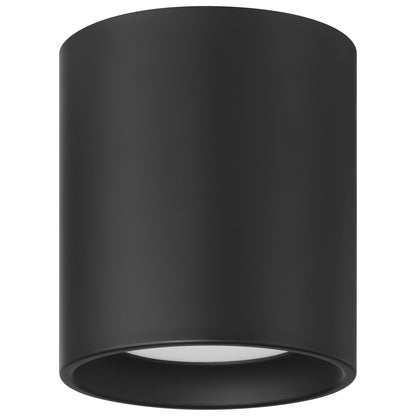 Access Bongo 5CCT LED Flush Mt, 6"H, Black/Acrylic Lens