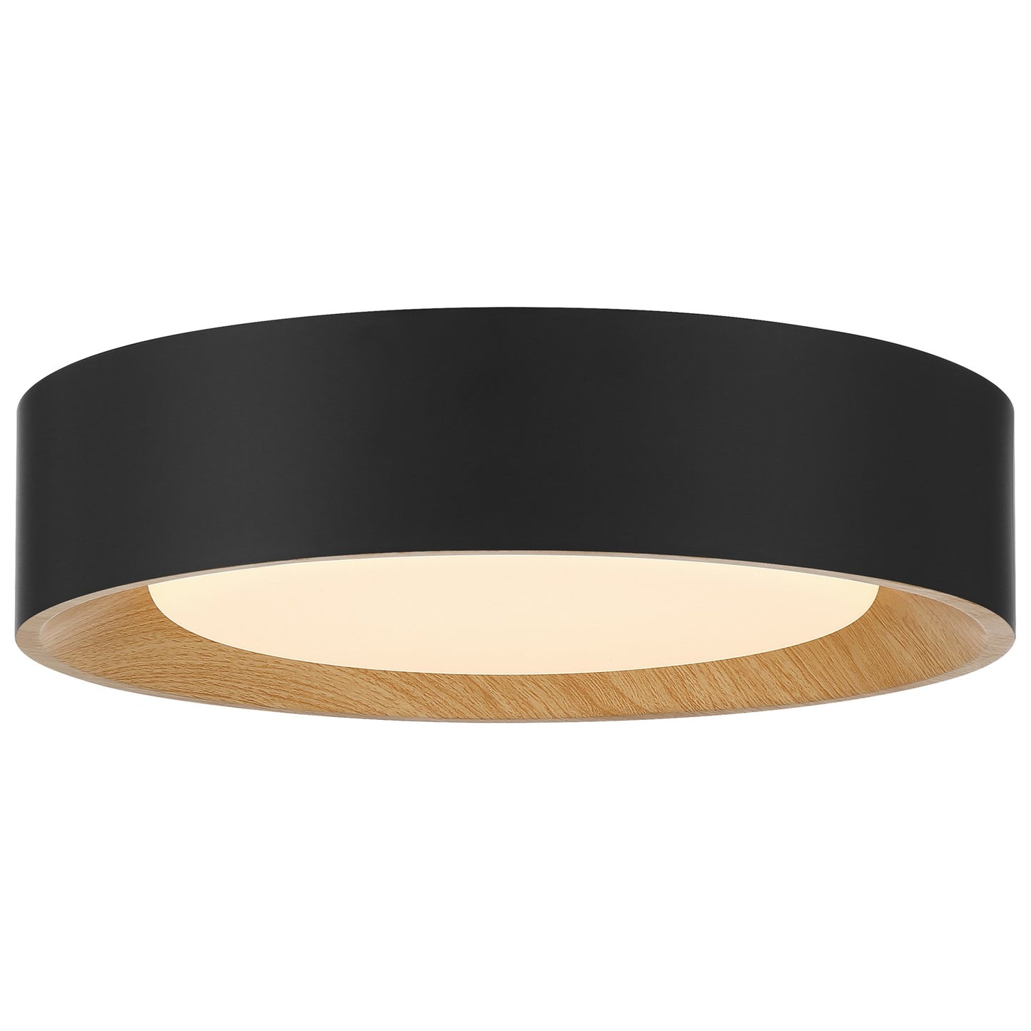 Access Maddy 3CCT LED Flush Mt, 13.75", Black/Acrylic Lens