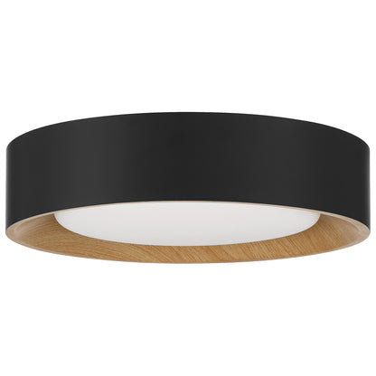 Access Maddy 3CCT LED Flush Mt, 13.75", Black/Acrylic Lens