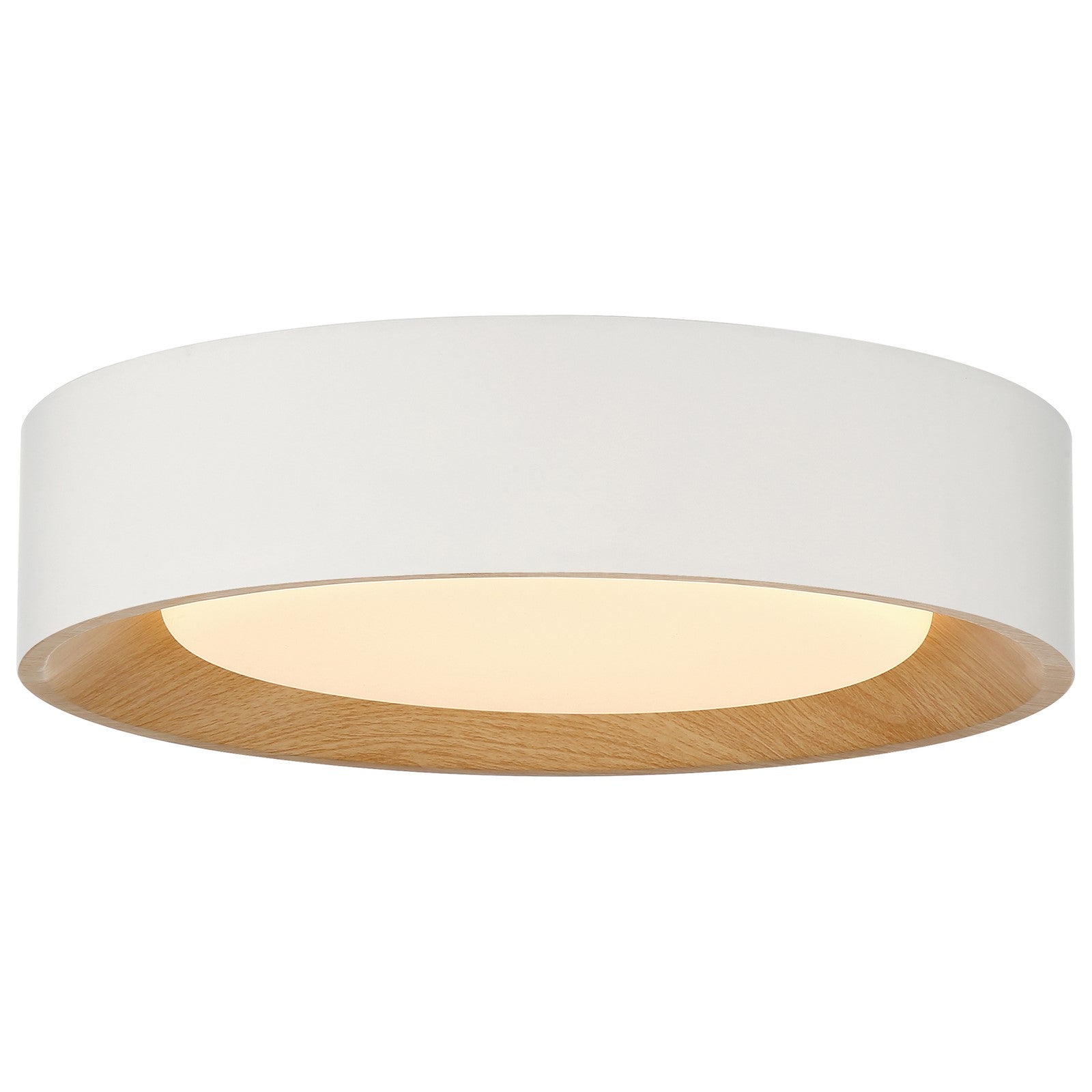 Access Maddy 3CCT LED Flush Mt, 13.75", White/Acrylic Lens