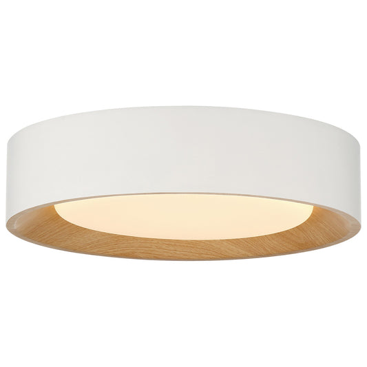 Access Maddy 3CCT LED Flush Mt, 13.75", White/Acrylic Lens