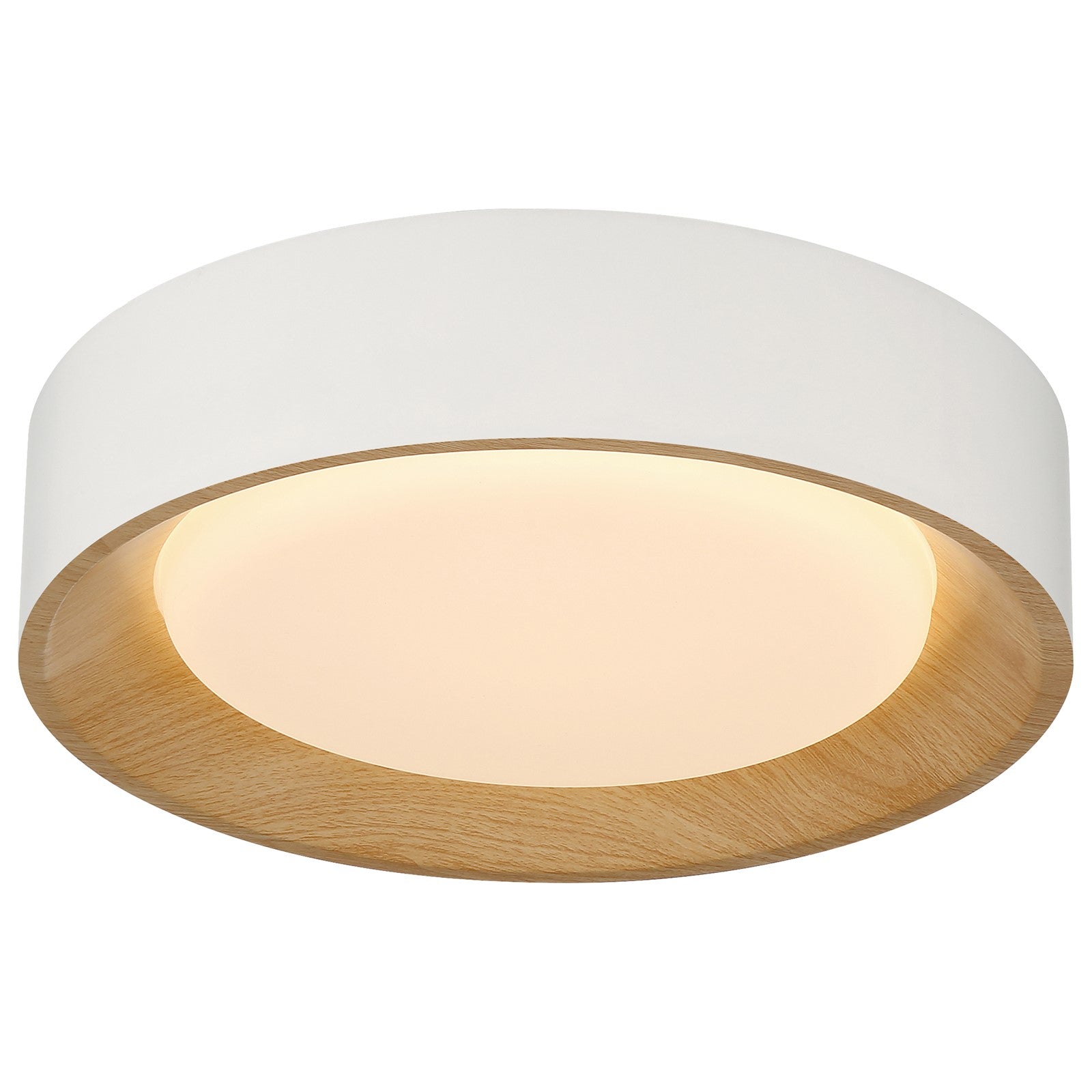 Access Maddy 3CCT LED Flush Mt, 13.75", White/Acrylic Lens