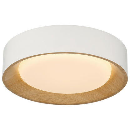 Access Maddy 3CCT LED Flush Mt, 13.75", White/Acrylic Lens