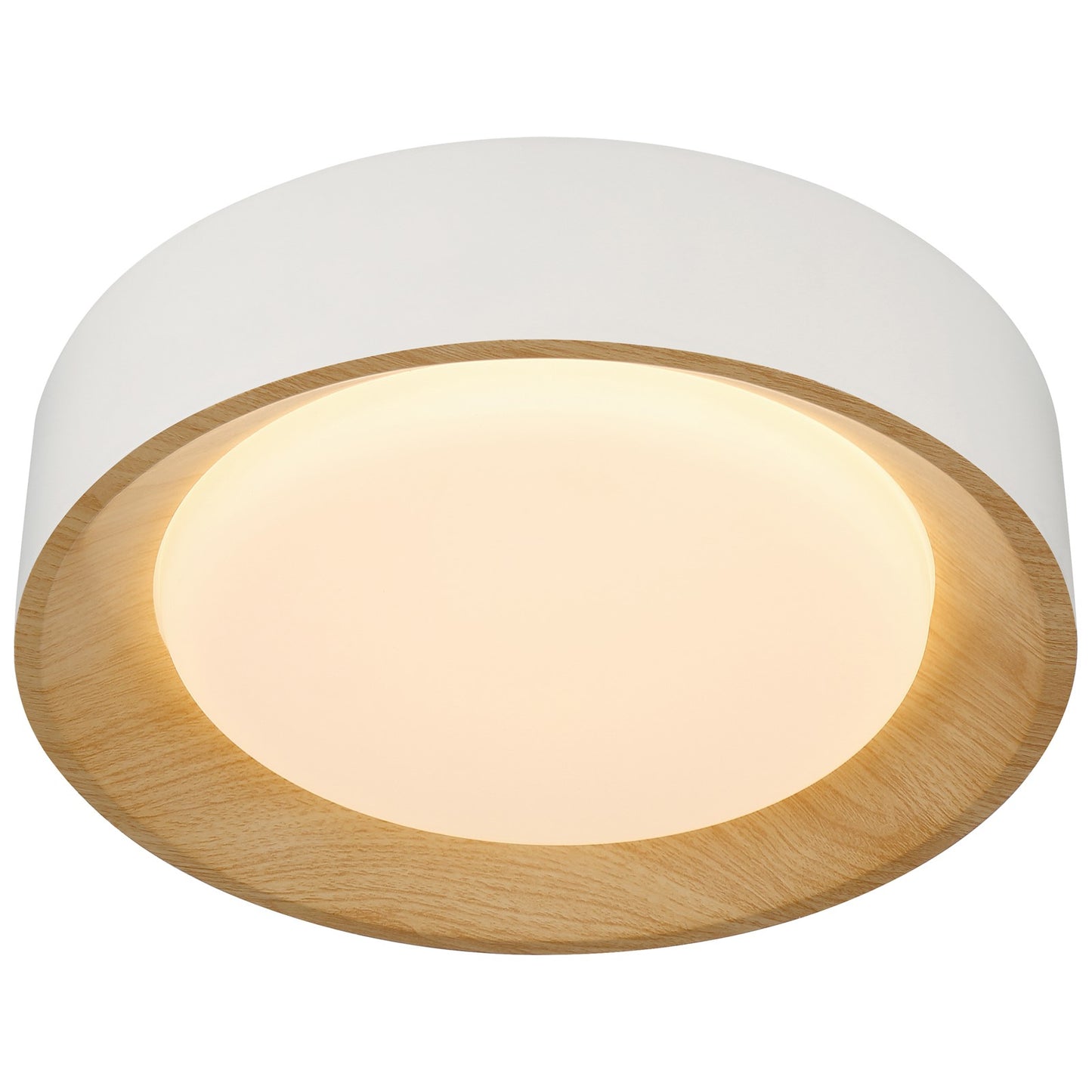 Access Maddy 3CCT LED Flush Mt, 13.75", White/Acrylic Lens