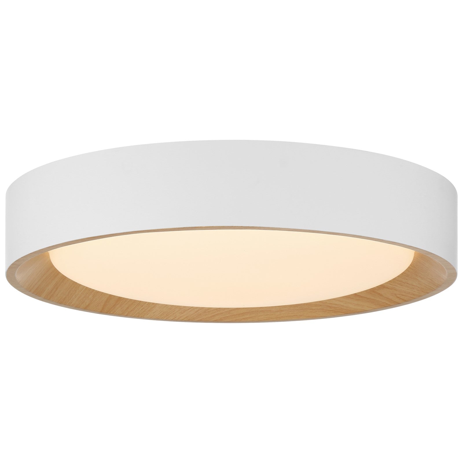Access Maddy 3CCT LED Flush Mt, 17.5", White/Acrylic Lens