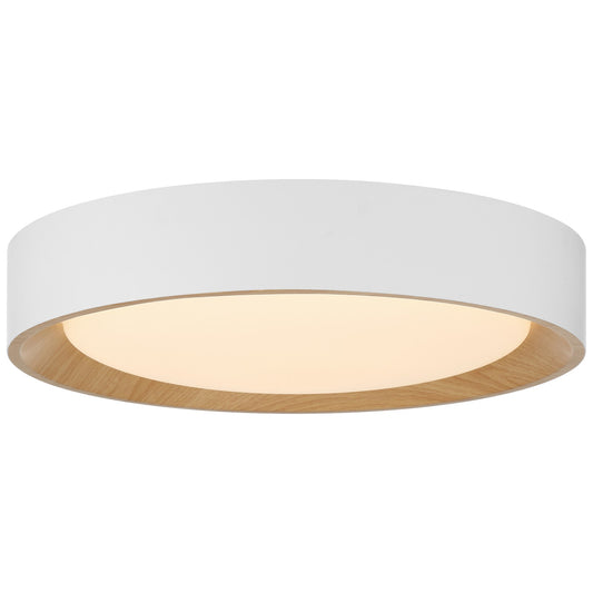 Access Maddy 3CCT LED Flush Mt, 17.5", White/Acrylic Lens